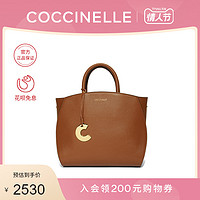 可奇奈尔 20秋冬新品COCCINELLE/可奇奈尔CONCRETE小号牛皮女士手提单肩包