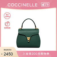 20秋冬新品COCCINELLE/可奇奈尔MARVIN小号牛皮女印花手提斜挎包