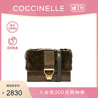 20秋冬新品COCCINELLE/可奇奈尔ARLETTIS TEDDY牛反绒单肩斜挎包