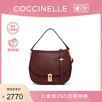 20秋冬新品COCCINELLE/可奇奈尔ZANIAH斜挎包女简约牛皮单肩包