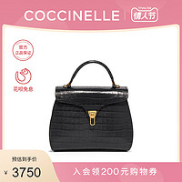 20秋冬新品COCCINELLE/可奇奈尔MARVIN印花牛皮女士手提斜挎包