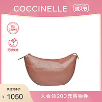 官方线上天猫独家COCCINELLE/可奇奈尔CHRISTA斜挎包牛皮女饺子包