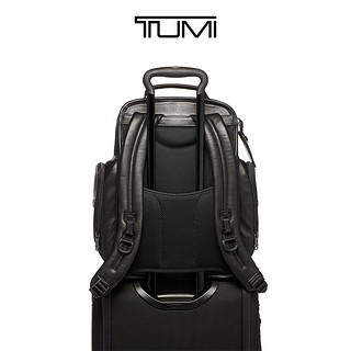 TUMI 途明 Alpha 3系列男士黑色商务皮革Brief电脑双肩背包