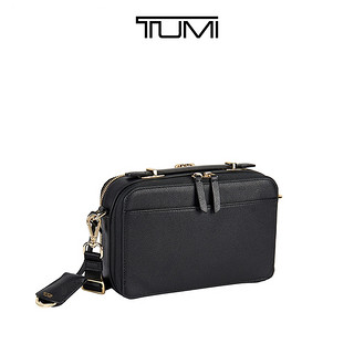 TUMI/途明Voyageur系列优雅皮质黑色女士斜挎包