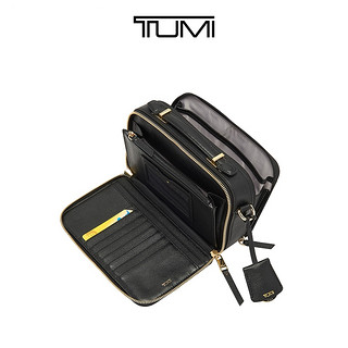 TUMI/途明Voyageur系列优雅皮质黑色女士斜挎包