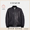 COACH/蔻驰男士MA-1夹克纯色休闲短款外套上衣