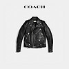 COACH/蔻驰女士经典机车夹克 黑色