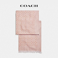 COACH/蔻驰 女士双色经典标志披巾 香槟色