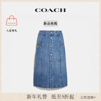 COACH/蔻驰女士正面搭扣丹宁裙