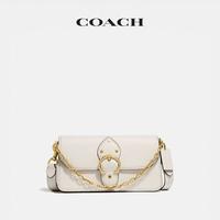 COACH/蔻驰女士2020冬季新款可爱系百搭BEAT系列粉白色斜挎手拿包