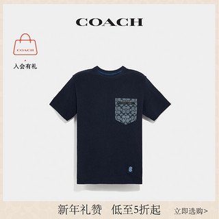 COACH/蔻驰经典标志基本款T恤