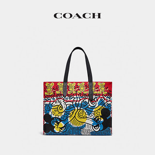 COACH/蔻驰男士DISNEY Mickey联名系列42号托特包