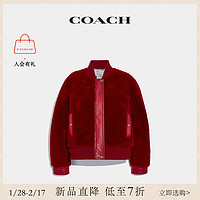 COACH/蔻驰女士农历新年系列皮毛一体束腰夹克