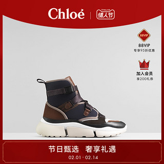 Chloe蔻依 小牛皮高帮运动鞋