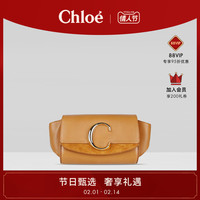 ChloéChloe蔻依 腰包经典款女士小号金属标识牛皮翻盖腰包