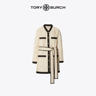 TORY BURCH 汤丽柏琦 经典款女装 白色棉服外套 59875