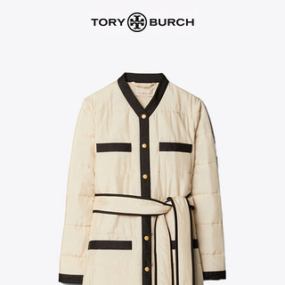 TORY BURCH 汤丽柏琦 经典款女装 白色棉服外套 59875