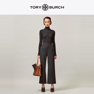 TORY BURCH 汤丽柏琦 经典款女装 微喇黑色修身长裤64850