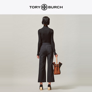 TORY BURCH 汤丽柏琦 经典款女装 微喇黑色修身长裤64850