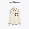 TORY BURCH 汤丽柏琦 休闲撞色饰边桑蚕丝衬衫 47814