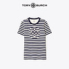 TORY BURCH 汤丽柏琦 20春夏女装 双T Logo条纹圆领T恤 63871