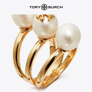 TORY BURCH 汤丽柏琦 KIRA珍珠饰叠绕戒指 65182