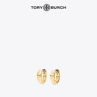 TORY BURCH 汤丽柏琦 KIRA 撞色T Logo环状耳环 64930