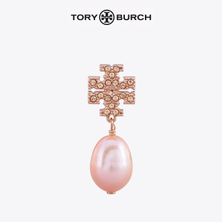 TORY BURCH 汤丽柏琦 CRYSTAL LOGO珍珠耳环 60525