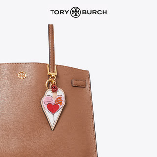 TORY BURCH 汤丽柏琦 撞色心形飞鸟钥匙挂扣 75130