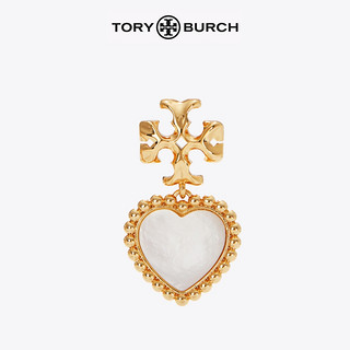 TORY BURCH 汤丽柏琦 ROXANNE贝母心形耳坠 74448