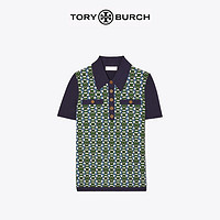 TORY BURCH 汤丽柏琦 20秋冬女装 印花短袖Polo衫 74518