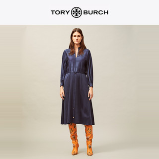 TORY BURCH 汤丽柏琦 20秋冬女装 抽绳条纹连衣裙 78998