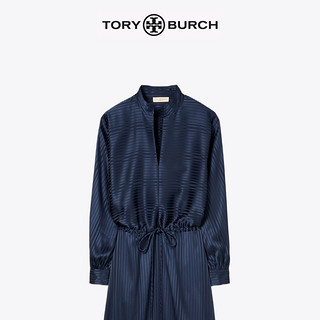 TORY BURCH 汤丽柏琦 20秋冬女装 抽绳条纹连衣裙 78998