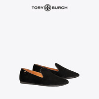 TORY BURCH 汤丽柏琦 SMOKING 天鹅绒平底鞋单鞋女鞋 79376