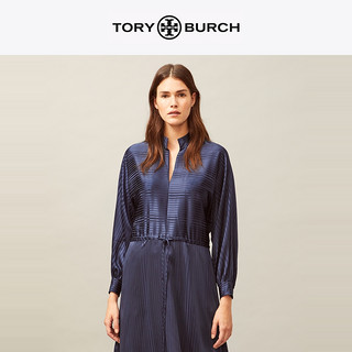 TORY BURCH 汤丽柏琦 20秋冬女装 抽绳条纹连衣裙 78998