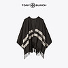 TORY BURCH 汤丽柏琦 PONCHO 羊毛条纹斗篷围巾 77317