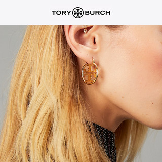 TORY BURCH 汤丽柏琦 MILLER 双T LOGO 环形耳环 79001