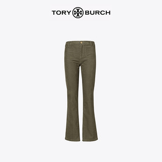 TORY BURCH 汤丽柏琦 21假日女装 全棉微喇休闲裤 76375