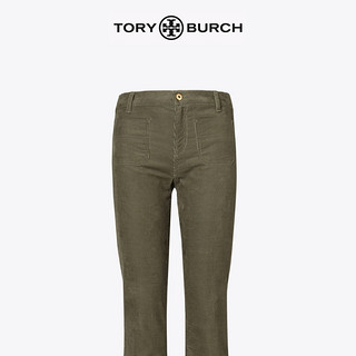 TORY BURCH 汤丽柏琦 21假日女装 全棉微喇休闲裤 76375