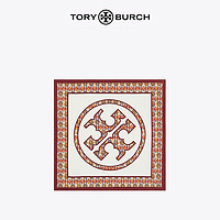 TORY BURCH 汤丽柏琦 双T LOGO印花方巾丝巾 81439