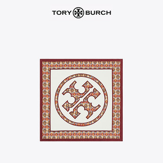 TORY BURCH 汤丽柏琦 双T LOGO印花方巾丝巾 81439