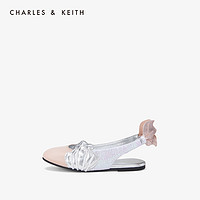 CHARLES&KEITH童鞋CK9-71700044串珠鱼尾饰女童休闲平底鞋