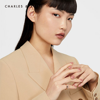 CHARLES&KEITH2020秋冬配饰CK5-32120252半宝石复古宽戒指