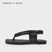 CHARLES&KEITH女鞋CK1-70380798填充绊带夹趾凉鞋