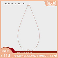 CHARLES&KEITH秋冬配饰CK5-22120263女士欧美金属吊坠项链