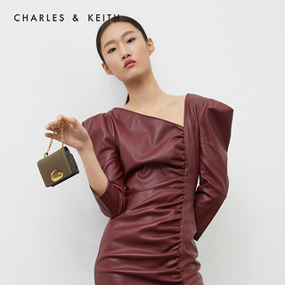 CHARLES&KEITH2020冬季新品CK6-50770476短款钱包女