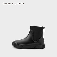 CHARLES&KEITH2020冬季新品CK9-90900006花边装饰儿童休闲短靴