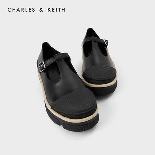 CHARLES&KEITH2020冬季新品CK1-70380828女士时尚厚底中跟单鞋