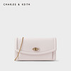 CHARLES&KEITH2021早春新品CK6-10680896金属扣链条包钱包女