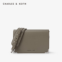 CHARLES&KEITH2020秋冬女包CK2-80840191-2单肩翻盖斜跨小方包